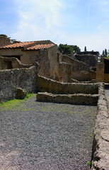 Fototapeta na wymiar Herculaneum-römische Stadt-II-Italien