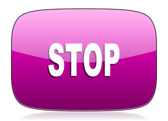 stop violet icon