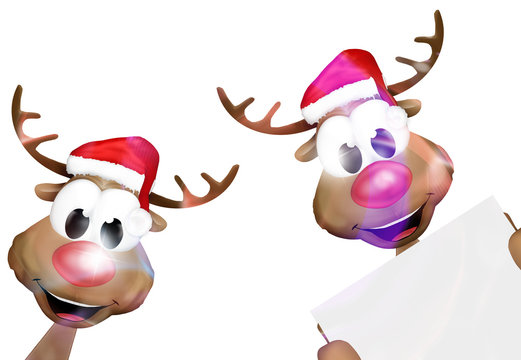 happy christmas reindeer