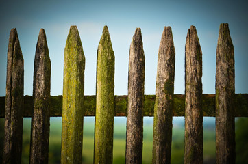 old wooden fence