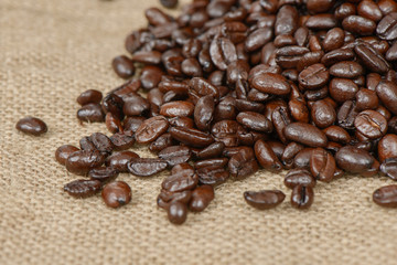 closeup of coffee beans