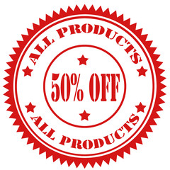 All Products 50% Off