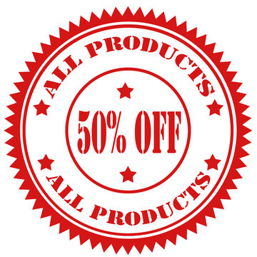 All Products 50% Off