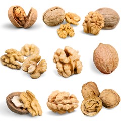 Walnut, nut, set.