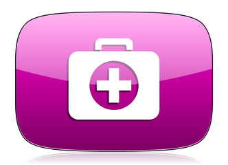 first aid violet icon hospital violet icon