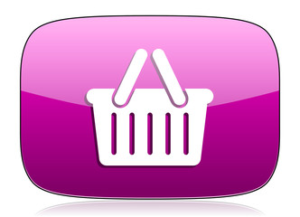 cart violet icon shopping cart symbol