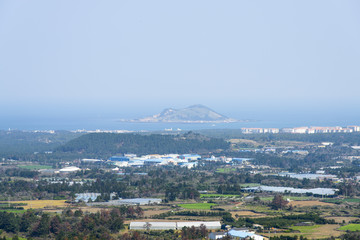 Biyangdo view from the top of Jeoji Oreum
