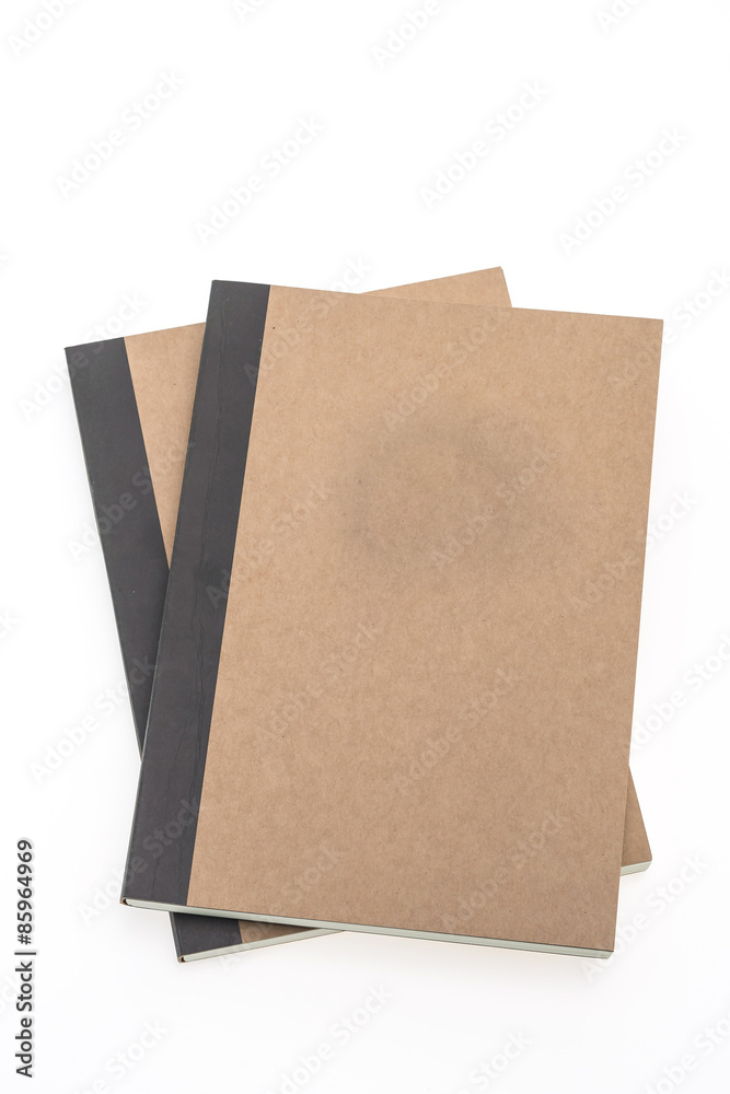 Canvas Prints Notebook isolated