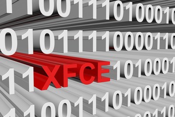 binary code Xfce