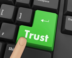 Fototapeta premium trust button