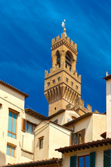 Obraz premium Arnolfo tower of Palazzo Vecchio, Florence, Italy