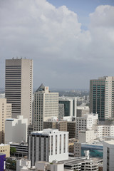 Fototapeta na wymiar Image of Downtown Miami far vertical shot