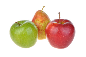 fruits apple, pear