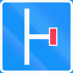 Road sign 652 In Finland - Dead end