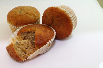 Banana cup cake 