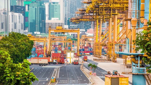 The port of Singapore