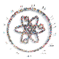 people in the shape of a globe .