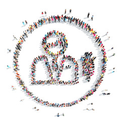 people in the shape of a man.