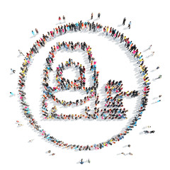 people in the shape of a man.