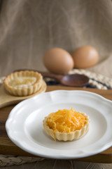 sweet mini pie on dish