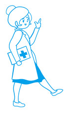 医学的アドバイスをする医者