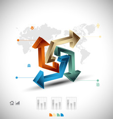 Business infographic template