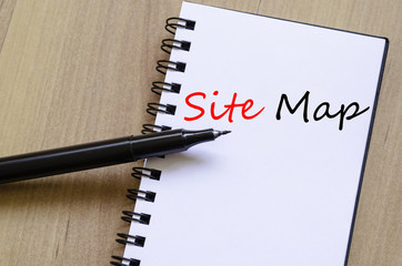 Site map text concept