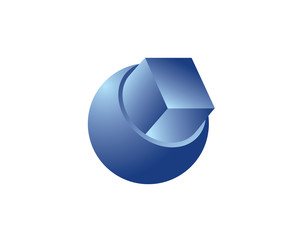 Cube And Ball, Construction Logo