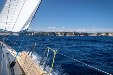 Photo sur Plexiglas Naviguer Voile : Détroit de Bonifacio   Corse Sardaigne