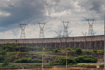 Itaipu dam on river Parana