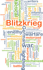 Blitzkrieg background concept