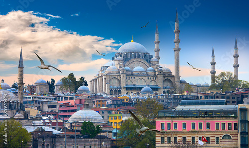 страны архитектура небо солнце море Стамбул скачать