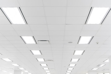 White office ceiling - obrazy, fototapety, plakaty