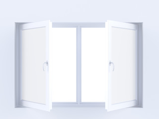 Window isolated on white background