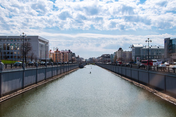 Channel Bolaq (Bulak) in Kazan, Republic of Tatarstan, Russia