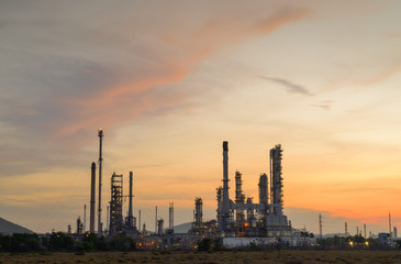 Fototapeta na wymiar Oil refineries Thailand