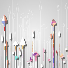 Arrow design background.