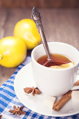 tea with lemon