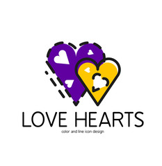 Color line icon for flat design.