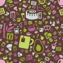 diet seamless pattern