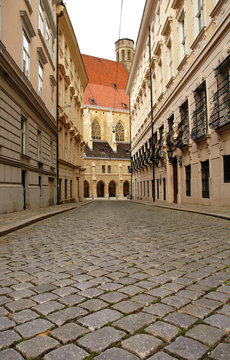 Paving street in Vienna