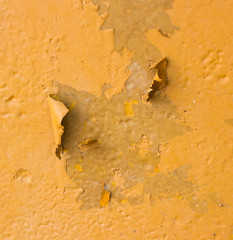 cracked peeling yellow paint texture layer