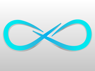 Fototapeta premium Business Corporate Abstract loop infinity blue logo vector company template emblem