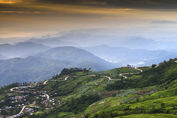 Mountain road at Thailand