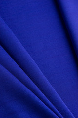 Blue cloth with straight folds