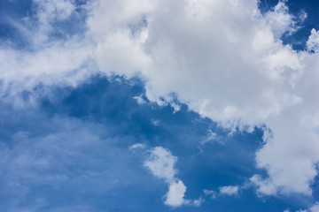 white fluffy clouds