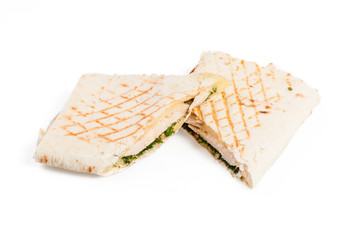 Pita sandwich with chicken