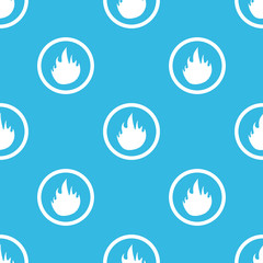 Fire sign blue pattern