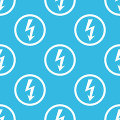 Voltage sign blue pattern