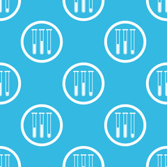 Test-tubes sign blue pattern